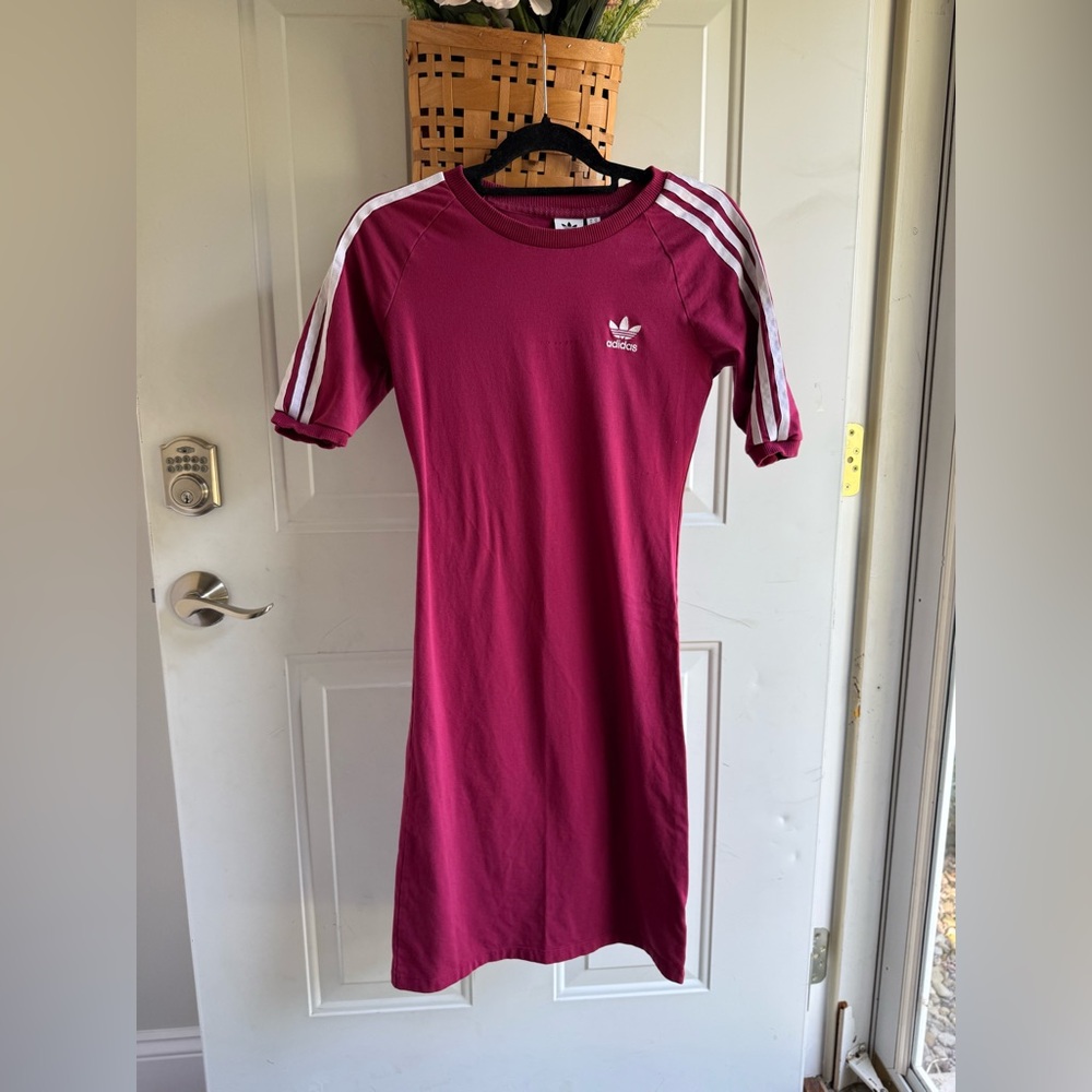 Adidas Women's Burgundy Midi Dress